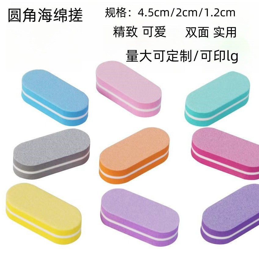 Moe Xiaoke Double-Sided Sponge Nail File Buffer for Manicure and Pedicure