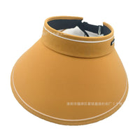 Women's Summer Empty Top Sun Hat with Wide Brim UV Protection for Outdoor Activities