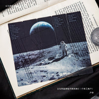 Translucent Frosted Bookmark Set - Universe, Moon, Stars, Clouds, and Landscape Designs