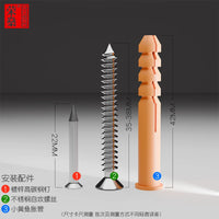 Stainless Steel Picture Frame Hooks with Nails and Expansion Tubes for Wall Mounting