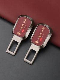 Car Seat Belt Extender with Nappa Leather Cover, Universal Safety Belt Buckle Extension