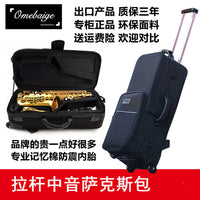 Waterproof Saxophone Case with Wheels and Backpack Straps for Alto/Tenor Sax