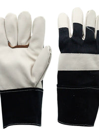 Heat Resistant Cowhide Welding Gloves for Industrial Safety and Protection