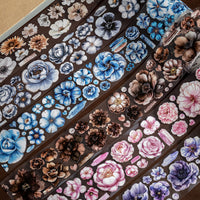 Vintage Floral Washi Tape for DIY Crafts and Scrapbooking