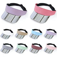 Unisex Laser Brim Visor Tennis Cap for Outdoor Sports - Sun Protection, Breathable, Sweat-Absorbent