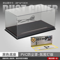 Acrylic Display Case for 1:24 Scale Diecast Car Models, Dustproof Collector's Showcase