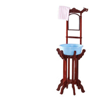 Freestanding Wash Basin Stand with Mirror for Home and Rural Use