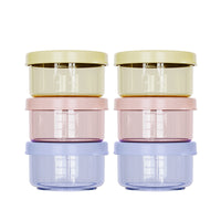 Baby Food Storage Containers, 60ml PP Mini Divided Fresh-keeping Boxes with Lids, Microwave and Freezer Safe