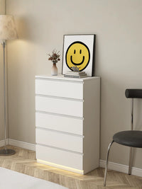 Solid Wood Chest of Drawers Bedroom End Cabinet Storage Modern Minimalist Drawer Cabinet Living Room Sideboard