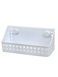 No-Drill Adhesive Wall-Mounted Storage Basket for Bathroom & Kitchen