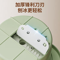 Manual Ice Shaver Machine for Homemade Shaved Ice and Snow Cones, Portable Non-Electric Ice Crusher