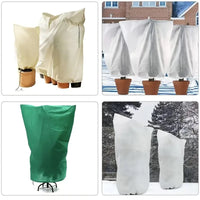 Thickened Plant Frost Protection Cover Winter Drawstring Anti-Freeze and Insect-Proof Plant Cover
