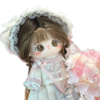 20cm Cotton Doll Ancient Style Outfit Set - Chinese Traditional Clothing for Plush Dolls