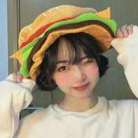 Funny Cartoon Hamburger Hat for Cosplay & Stage Performance