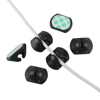Self-Adhesive Cable Clips for Desktop Data and Power Cords