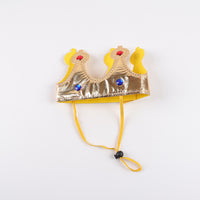 Pet Dog Cat King Cape with Crown for Festival Party Decoration