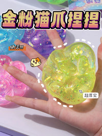 Maltose Cat Paw Squeeze Toy for Stress Relief, Non-toxic Silicone Slow Rebound Fidget Toy for Girls and Kids