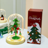 Christmas Santa Claus Glass Dome Ornament Desktop Decoration