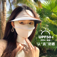 UV Protection Sun Visor Face Mask with Brim for Outdoor Activities