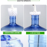 Long Handle Water Bottle Cleaning Brush for Mineral Water Dispensers and Buckets
