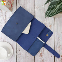Vintage Rivet Power Bank Storage Bag Travel Business Trip Large Capacity Charger Data Cable Card Certificate Organizer