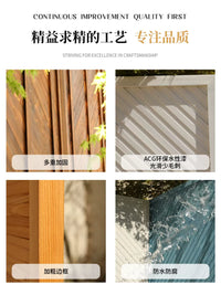 Carbonized Wood Garden Fence Panel for Privacy and Outdoor Partition