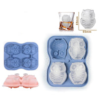 Whiskey Ice Ball Maker Mold Food-Grade Silicone Ice Cube Tray Set