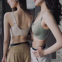 Jelly Support Seamless Wireless Bra for Large Busts, Thin Gathered Anti-Sagging Sports Underwear