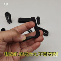U-Shaped Plastic Edge Protector Clips for Glass Panels and Mirrors