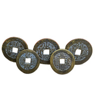 Chinese Qing Dynasty Replica Copper Coins - Five Emperors Set