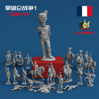 Napoleonic Wars Infantry Miniatures 3D Printed Tabletop Wargame Figures