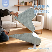 BLOBLO Foldable Pet Stairs for Small Dogs, Non-Slip Washable Dog Ramp for Sofa and Bed Access