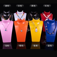 Acrylic Jewelry Necklace Display Bust Stand Mannequin for Pendants and Chains