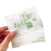 Cicada's Summer Message Cards, Ins-style Holiday Blessing Postcards, High-Value Commemorative Gift Cards