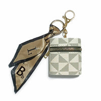 Portable Mini Earphone Case Keychain Coin Purse Lipstick Storage Bag