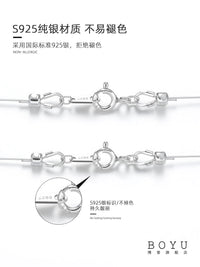 S925 Sterling Silver Pearl DIY Bracelet Necklace Beading Wire and Clasp Set