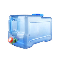 Portable Water Storage Container with Faucet for Outdoor Camping and Home Use