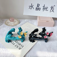 Crystal Ball Display Stand Plum Blossom Base for Gemstone Jewelry Ornament