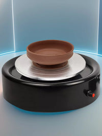 Mini Pottery Wheel Machine for Kids and Adults, Desktop Ceramic Clay Art Craft Tool for Teaching and Hobby