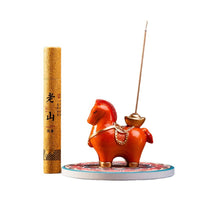 Horse Year Incense Burner with Ceramic Plate and Fragrance for Home and Office Decor