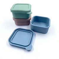 Silicone Baby Food Storage Containers with Lids - Freezer, Microwave, and Dishwasher Safe
