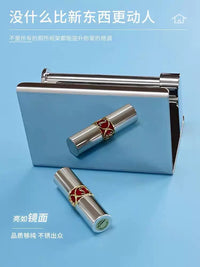 304 Stainless Steel Toilet Paper Holder with Phone Shelf, No-Drill Wall Mount for Bathroom
