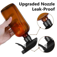 Boston Glass Spray Bottle for Essential Oils, Cleaning, and Gardening - Amber UV Protection