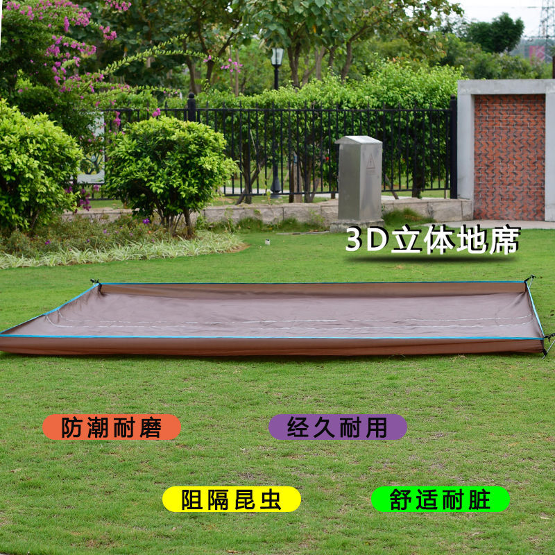 Multi-Person Outdoor Waterproof Ground Mat for Camping and Picnics, Moisture-Proof and Foldable