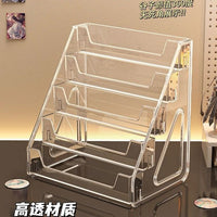 Acrylic Tiered Display Stand for Badges and Collectibles, Desktop Organizer