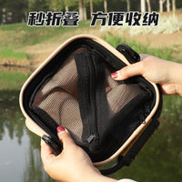 Lure Live Fish Bucket Multi-functional Foldable Fishing Bucket Portable Wear-resistant Handheld Bucket for Outdoor Fishing