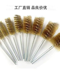 Cylindrical Wire Brush Set for Rust Removal, Deburring, and Polishing with Power Drills