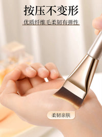 Japanese Foundation Brush Set with Palette and Spatula/Sponge for Flawless Makeup Application