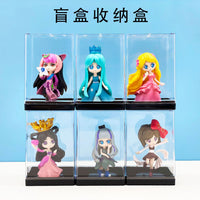 Blind Box Figurine Display Case Dustproof Clear Plastic Storage Box for Collectibles