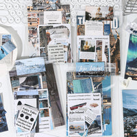 Xinqi 25-Sheet Summer Freedom Landscape Sticker Pack for Journals and Decor